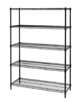 Heavy Duty 72" Metal Wire Rack Shelving Storage Garage 5 Shelf Tool Home Office