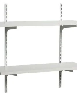 Generic Shelf-Made® White Finish 8 in. x 24 in. Adjustable Shelf Kit 8 pc Box